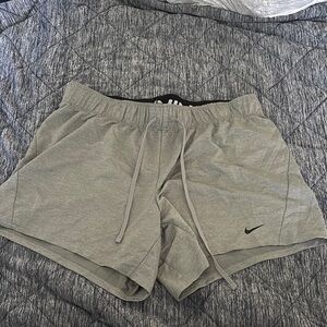 Nike Gray Athletic Shorts with Elastic Waistband